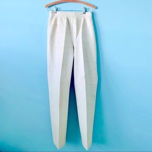 Vintage Bonnie Cashin Cream Leather Lined Pants